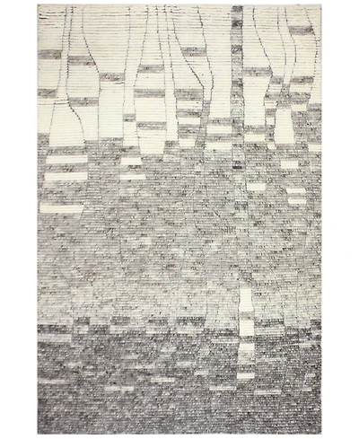 Bashian Natural Wool Nat-20 Ivory/Gray 3'6" x 5'6" Area Rug