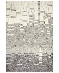 Bashian Natural Wool Nat-20 Ivory/Gray 3'6" x 5'6" Area Rug