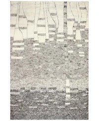Bashian Natural Wool Nat 20 Ivory Gray Area Rug