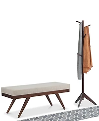 Chanelle Mid Century Modern Rectangle Ottoman Bench