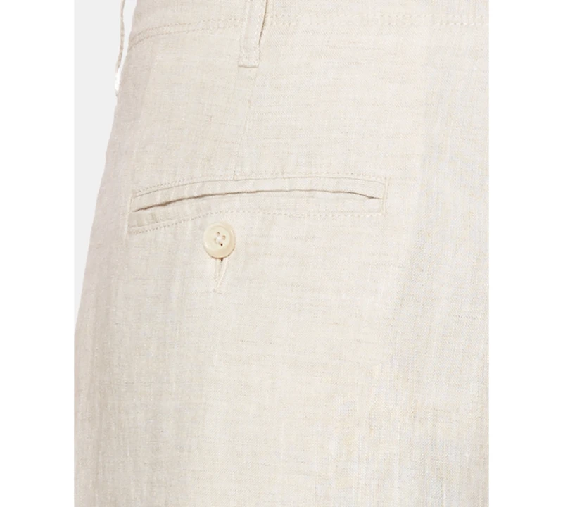 Perry Ellis Men's Regular-Fit 100% Linen Drawstring Pants