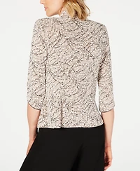 Alex Evenings Petite Jacket and Top Set