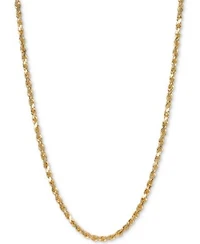 Italian Gold Forza Rope Chain Necklace Collection 2 1 2mm In 14k Gold