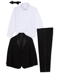 Nautica 4-Piece Tuxedo Suit, Shirt & Bowtie, Toddler and Little Boys