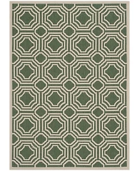 Safavieh Courtyard CY6112 Dark Green and Beige 5'3" x 7'7" Outdoor Area Rug