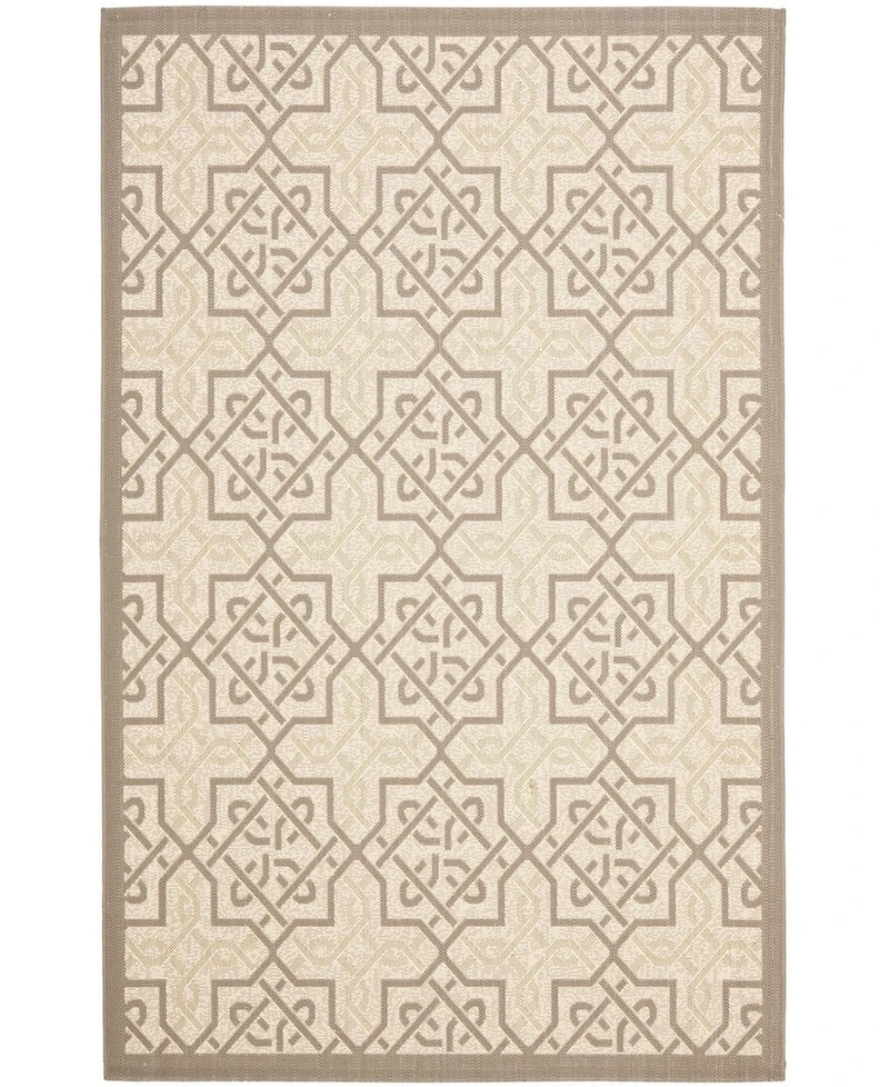 Safavieh Courtyard CY7931 Beige and Dark Beige 8' x 11' Outdoor Area Rug