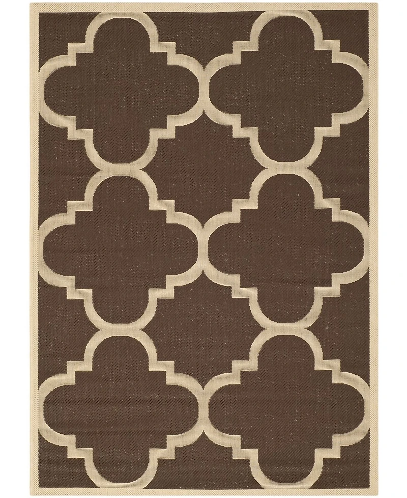 Safavieh Courtyard CY6243 Dark Brown 5'3" x 7'7" Sisal Weave Outdoor Area Rug