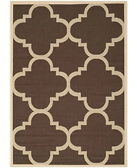 Safavieh Courtyard CY6243 Dark Brown 5'3" x 7'7" Sisal Weave Outdoor Area Rug