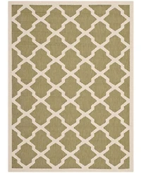 Safavieh Courtyard CY6903 Green and Beige 5'3" x 7'7" Sisal Weave Outdoor Area Rug