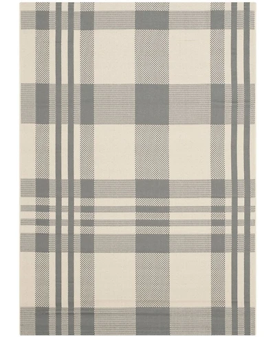 Safavieh Courtyard CY6201 Gray and Bone 5'3" x 7'7" Outdoor Area Rug