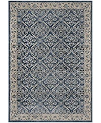 Safavieh Brentwood BNT863 Navy and Creme 8' x 10' Area Rug
