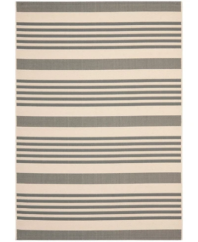 Safavieh Courtyard CY6062 Gray and Bone 5'3" x 7'7" Outdoor Area Rug