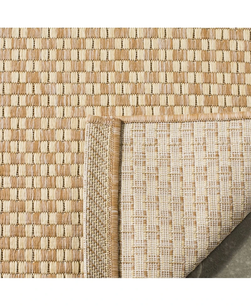 Safavieh Courtyard CY8653 Natural and Cream 5'3" x 7'7" Sisal Weave Outdoor Area Rug