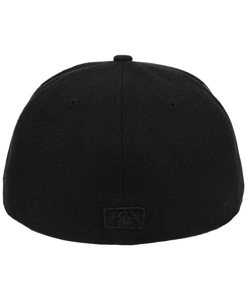 New Era Miami Marlins Triple Black Custom 59FIFTY Fitted Cap