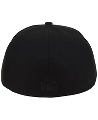 New Era Miami Marlins Triple Black Custom 59FIFTY Fitted Cap