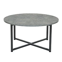 Household Essentials Slate Round End Table