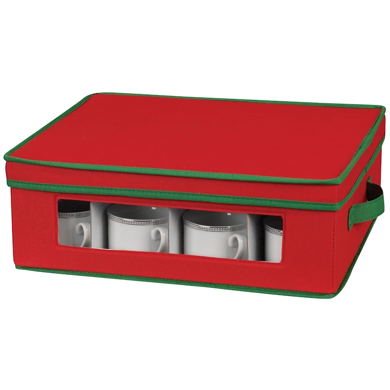 Household Essentials Holiday China Cup Storage Box