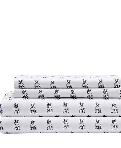 Beatrice Home Fashions Whimsical Printed Microfiber 3-Pc. Sheet Set, Twin