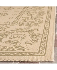 Safavieh Courtyard CY1356 Natural and Olive 5'3" x 7'7" Outdoor Area Rug