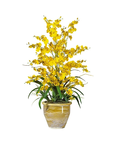 Nearly Natural Triple Dancing Lady Silk Flower Arrangement