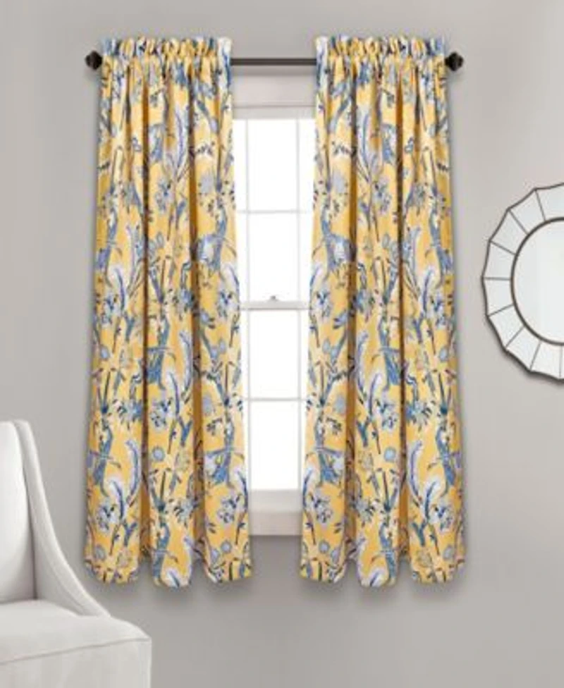 Dolores Botanical Print Curtain Collection