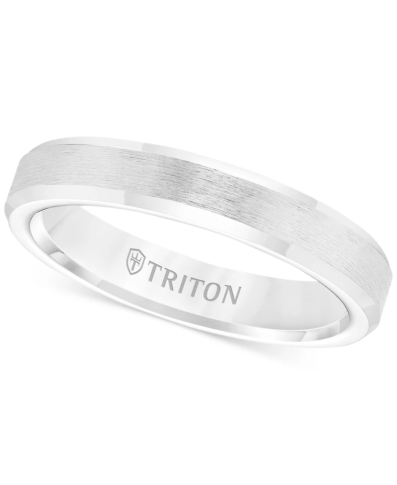 Triton Men's White Tungsten Carbide Ring