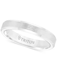 Triton Men's White Tungsten Carbide Ring