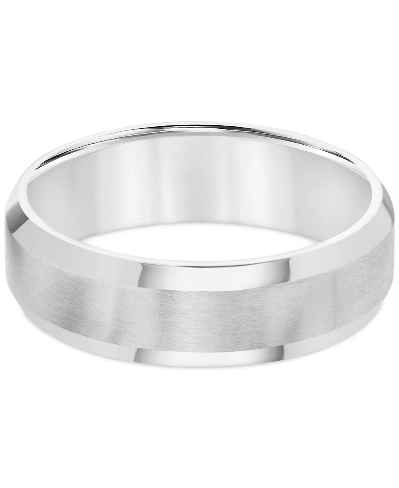Triton Men's Stainless Steel Ring, Smooth Comfort Fit Wedding Band