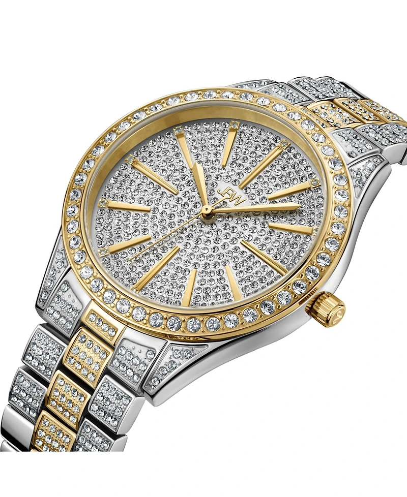 Jbw Women's Cristal Diamond (1/8 ct.t.w.) Stainless Steel Watch