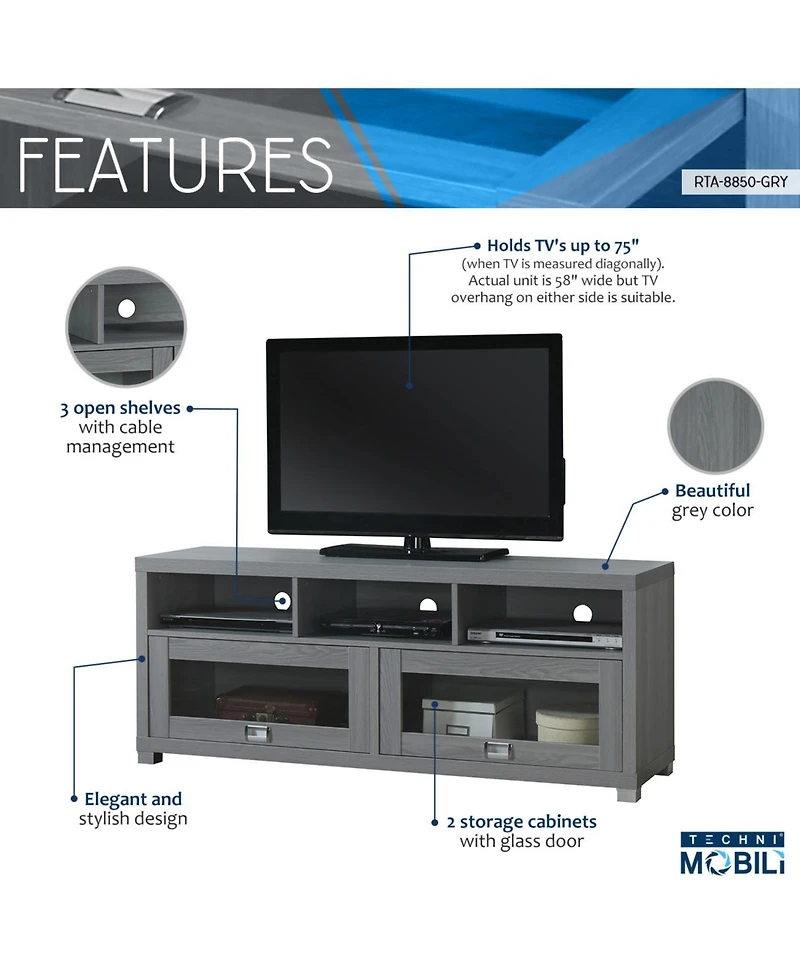 Techni Mobili Durbin Tv Cabinet