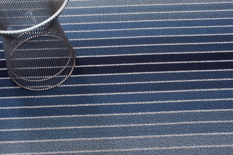 Chilewich Block Stripe Shag Utility - 24" x 36"