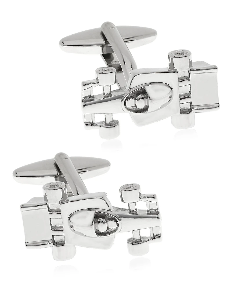 Sutton Silver-Tone Racecar Cufflinks
