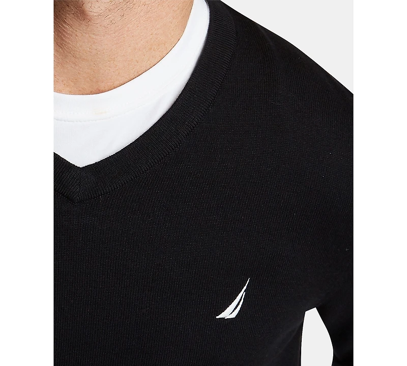 Nautica Men's Navtech Performance Classic-Fit Soft V-Neck Sweater
