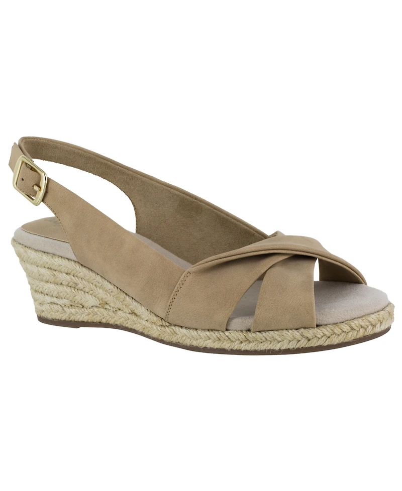 Easy Street Maureen Espadrille Slingback Sandals