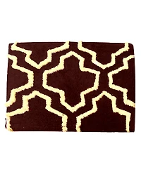 Saffron Fabs Quatrefoil Non-Skid Cotton 2-Pc. Bath Rug Set