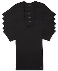 Calvin Klein Men's 5-Pack Cotton Classics Crew Neck Undershirts, Created for Macy's