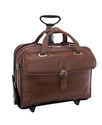 McKlein Siamod Carugetto Patented Detachable -Wheeled Laptop Briefcase