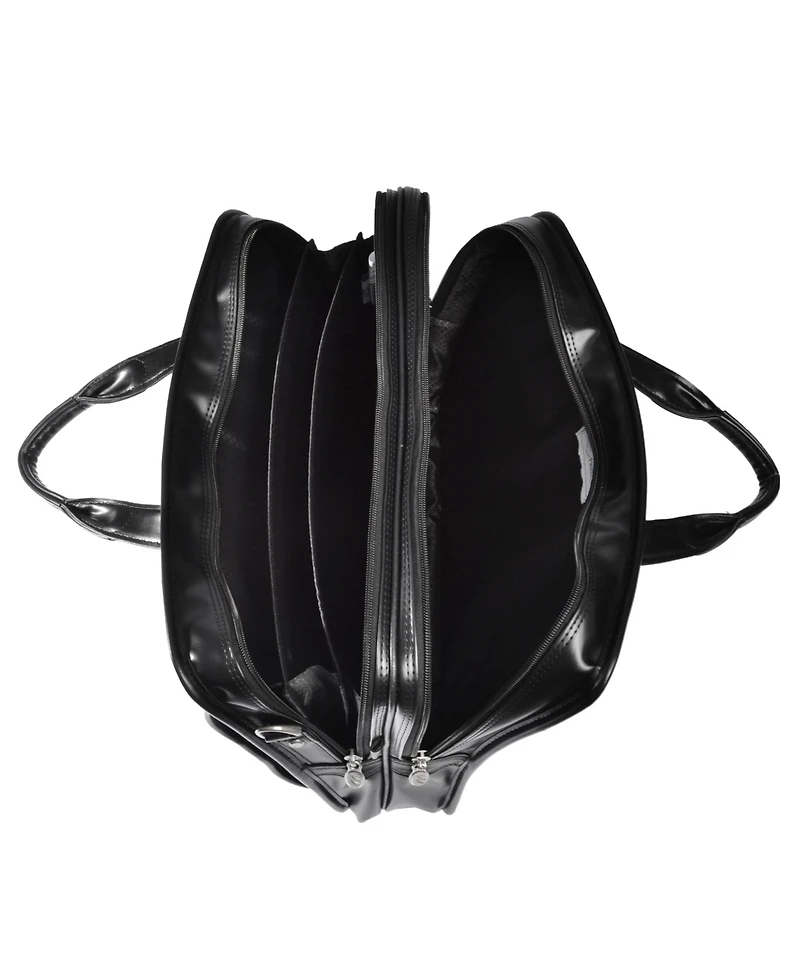 Mcklein Elston Checkpoint-Friendly Double Compartment Laptop Briefcase