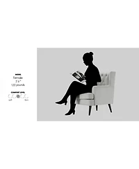 Elle Decor Celeste Tufted Velvet Accent Chair