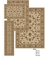 Closeout! Km Home Area Rug Set, Florence Collection 4 Piece Set Isfahan