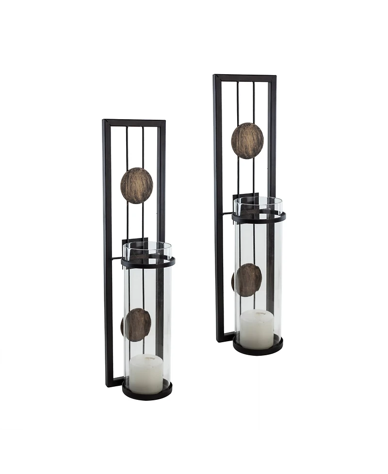 Danya B. Set of Two Contemporary Metal Wall Sconces