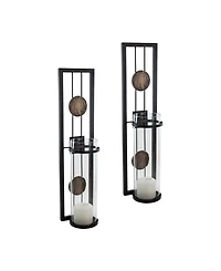 Danya B. Set of Two Contemporary Metal Wall Sconces