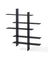 Danya B. Five Level Asymmetric Wall Shelf