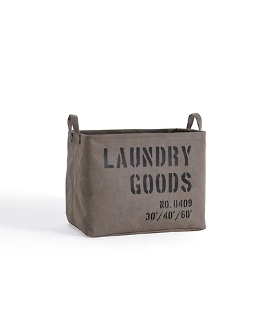 Danya B Army Canvas Laundry Basket