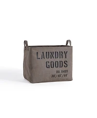 Danya B Army Canvas Laundry Basket