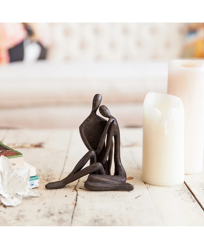 Danya B. Small Couple Embracing Cast Bronze