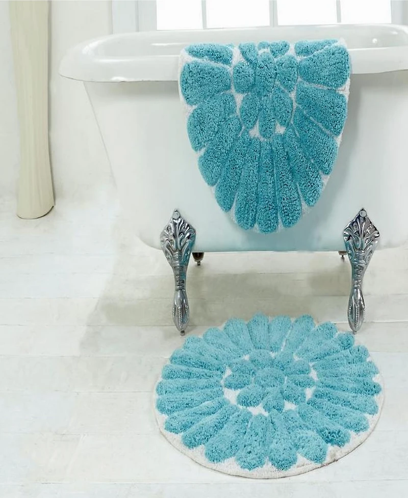 Chesapeake Bursting Flower 2-Pc. Bath Rug Set