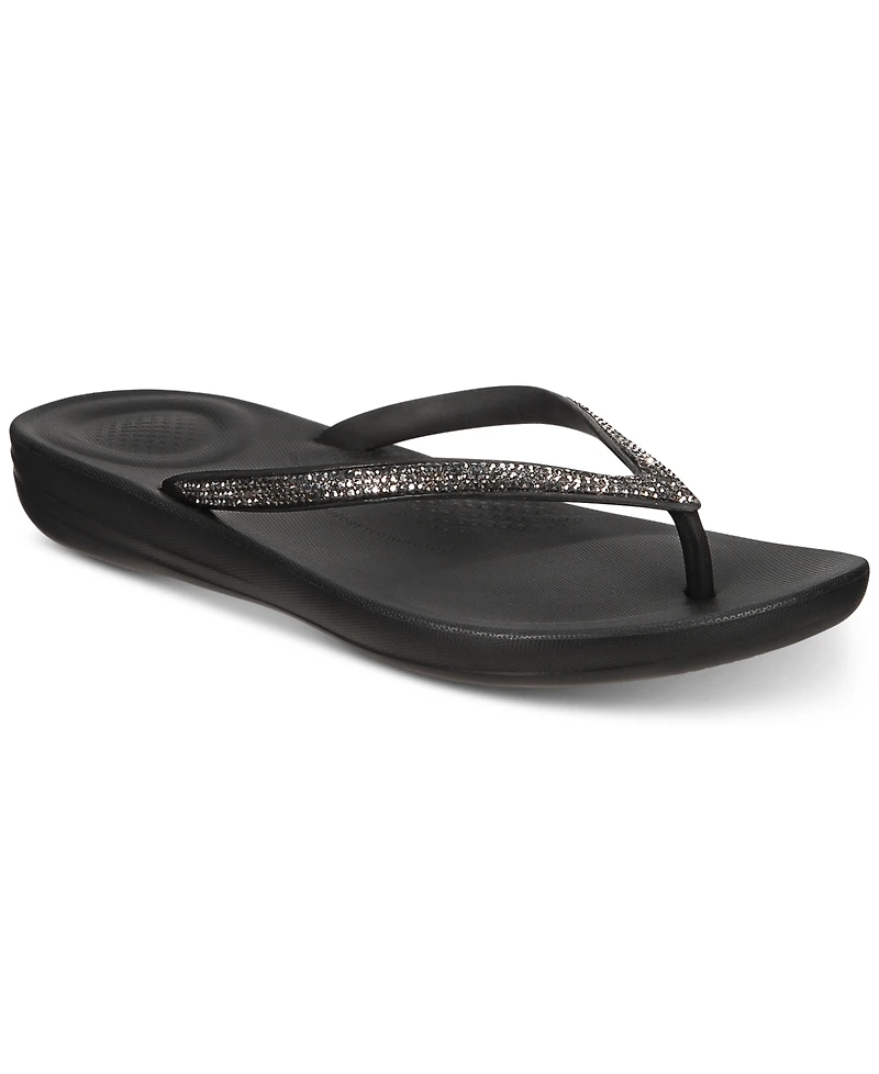 FitFlop Women's Iqushion Sparkle Flip-Flop Sandal