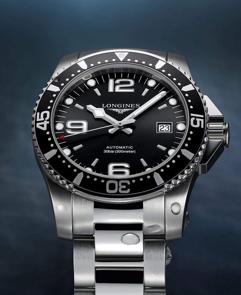 Longines Men's Swiss Automatic HydroConquest Stainless Steel Bracelet Watch 41mm