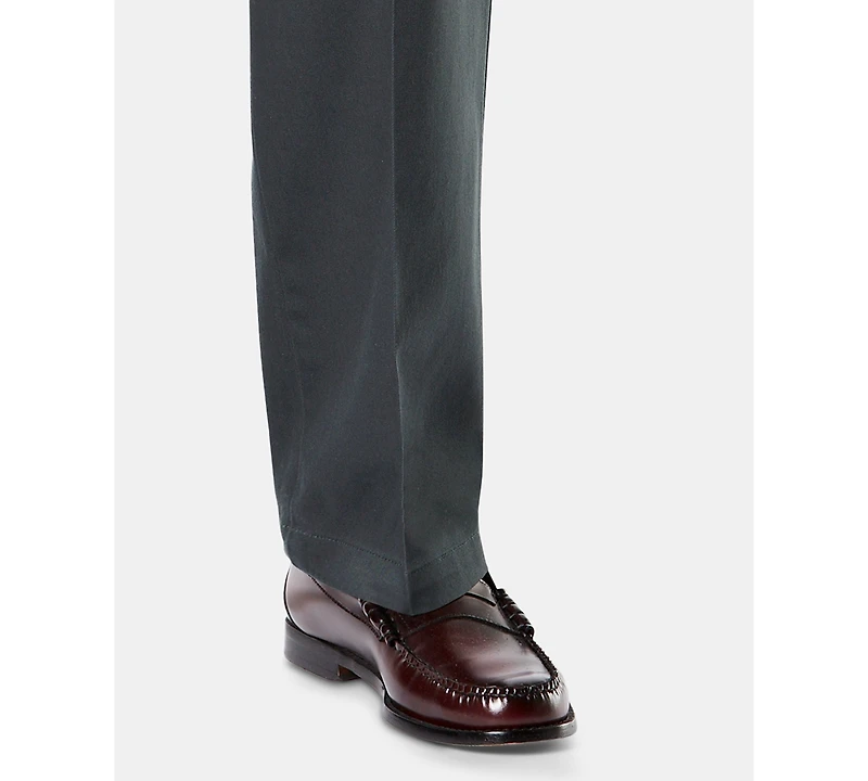 Dockers Men's Signature Lux Cotton Relaxed Fit Pleated Creased Stretch Khaki Pants